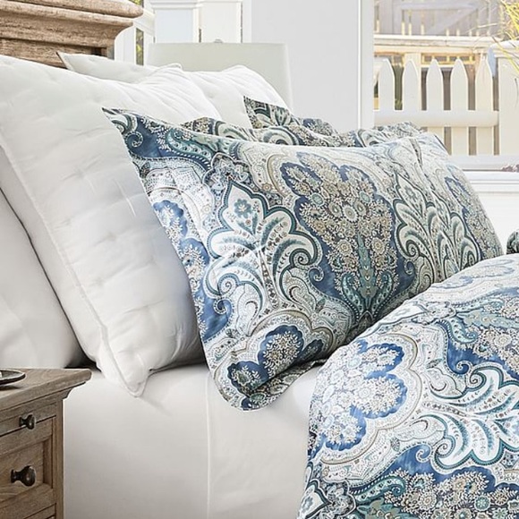 Pottery Barn Bedding Pottery Barn Jordana Paisley Percale Sham